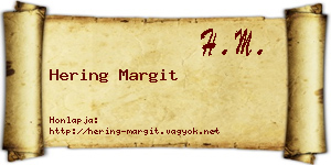 Hering Margit névjegykártya
